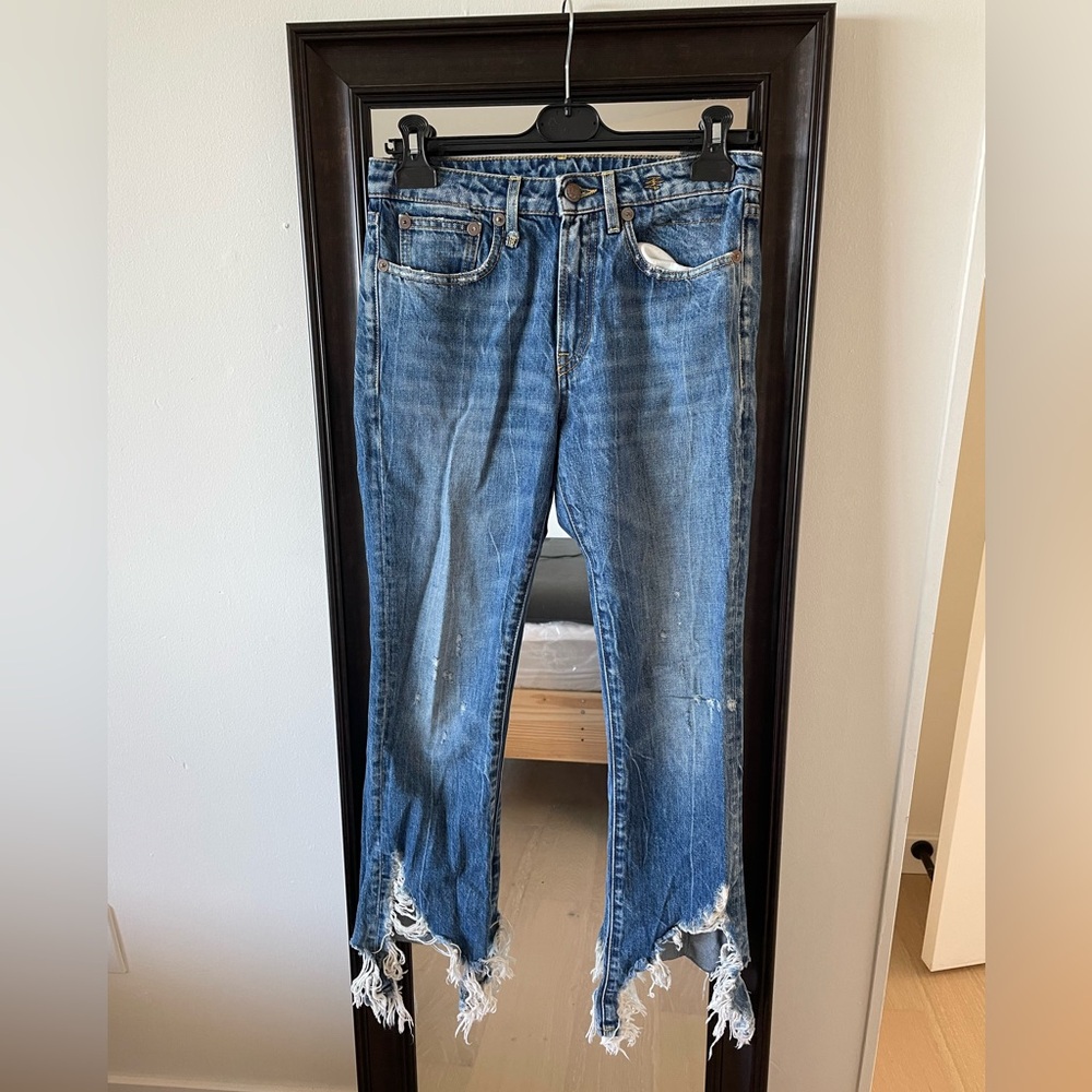 R13 blue jeans